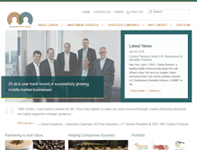 Tablet Screenshot of centrepartners.com